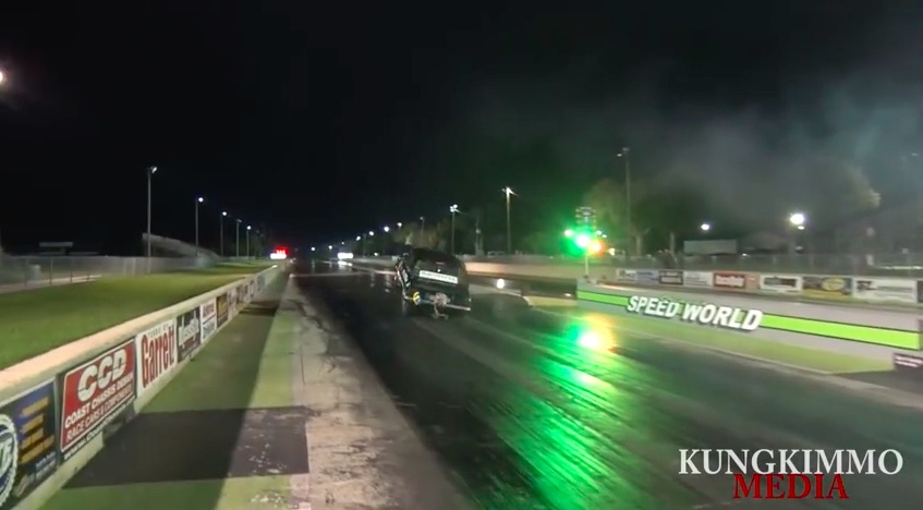 Watch The Crazy Swedes In Their Monster Of An Opel Ascona Drag Week Car Pull A Huge Wheelie At Orlando