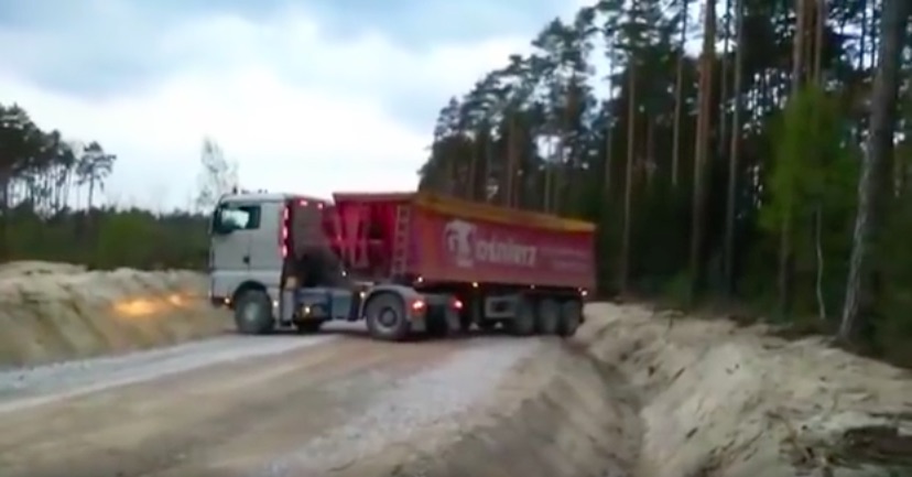 This Is What A Truck Driver Looks Like – A Cool, Calm, and Calculated Logging Road U-Turn