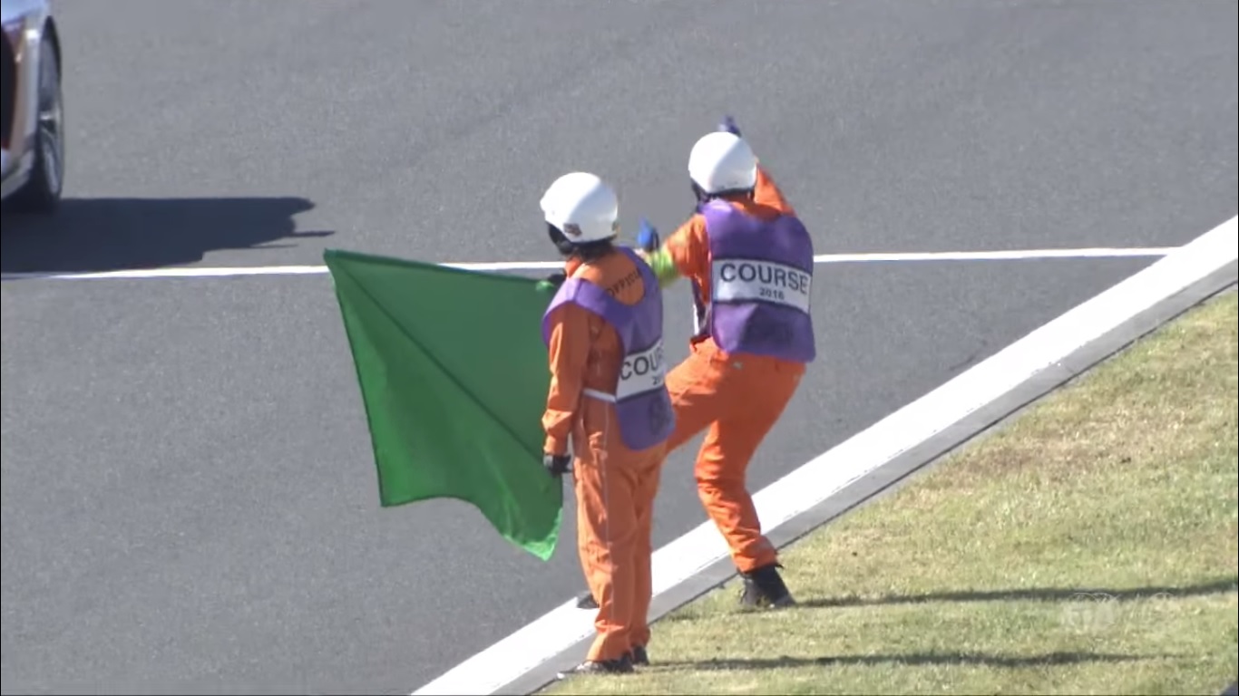 Hilarious Video: Marshal Spaz-Dances Before WEC Race in Japan