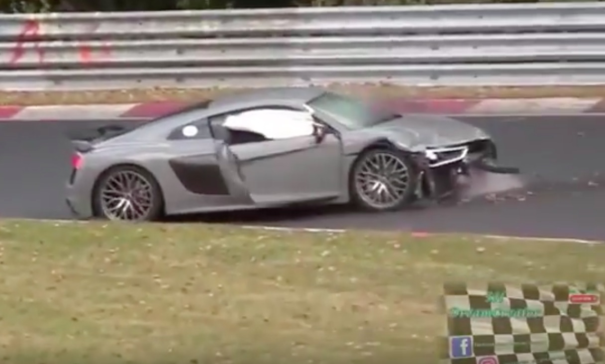 Watch A Guy Stuff An Audi R8 Into The Wall At The Nurburgring – Showed That Focus RS Who’s Boss!