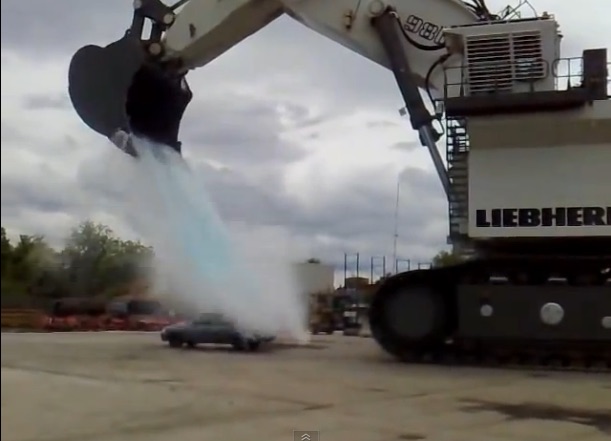 XL Video: Why You Never Let Your Friend With A Mining Excavator “Help” You Wash Your Car