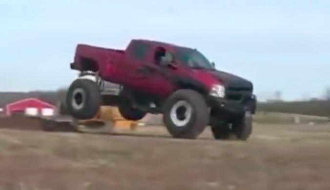 Stuck The Landing: This Monster Chevy Goes For A Jump And Breaks A Few Things!