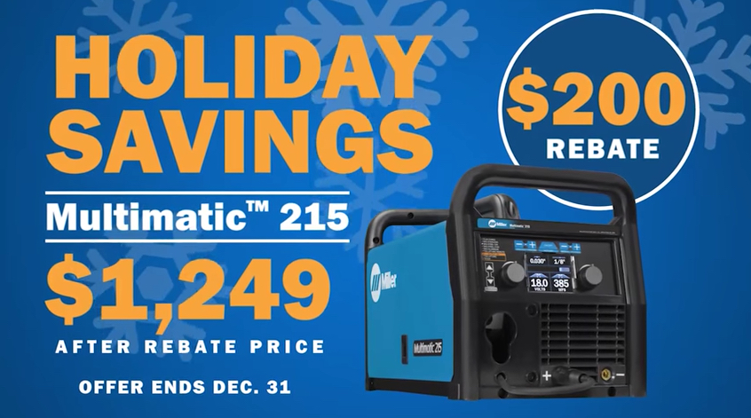 Buy A Miller Multimatic 215 Multiprocess Welder And Save $200  Right Now. 