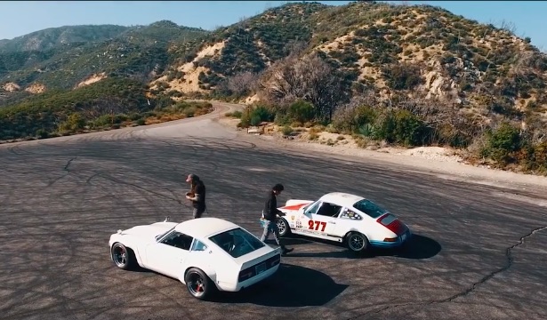 When Worlds Collide: Magnus Walker And Sung Kang Trade Cars On Angeles Crest Highway!