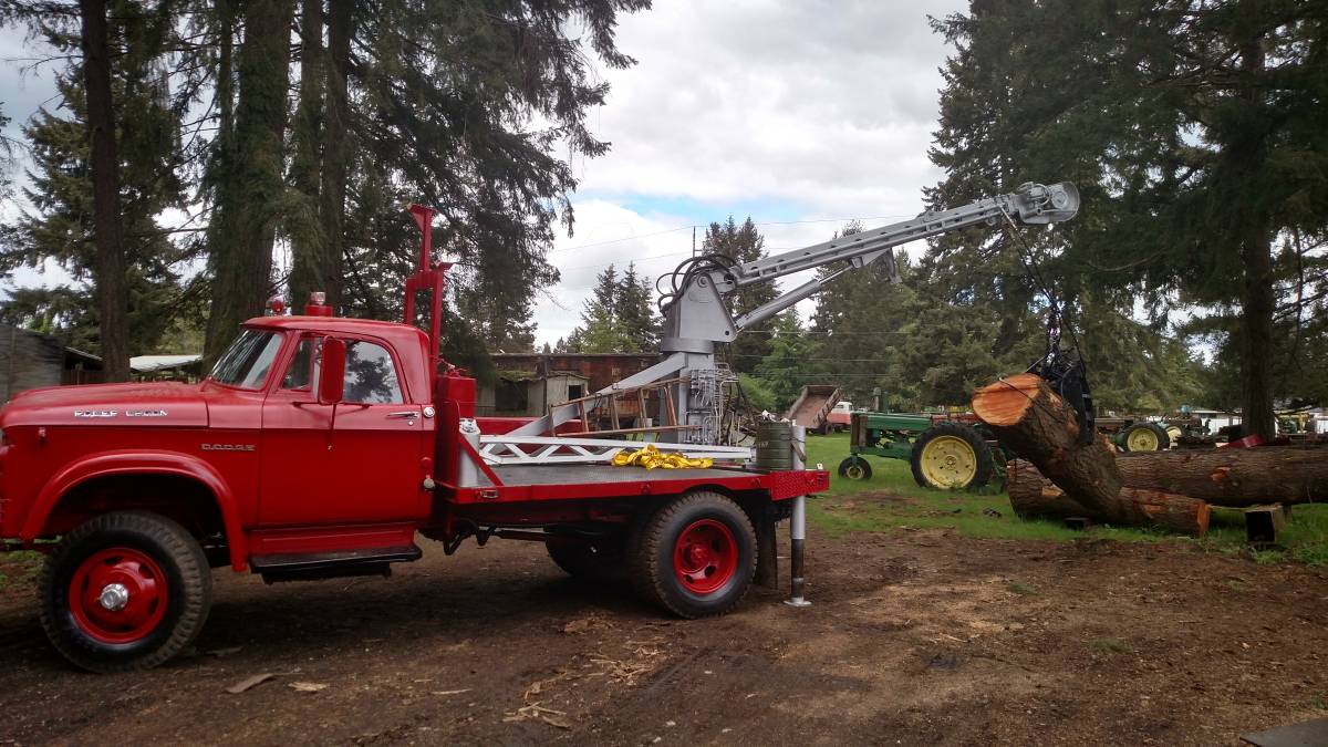 This 1965 W500 Dodge Power Wagon Is A Crane Truck We Could Love
