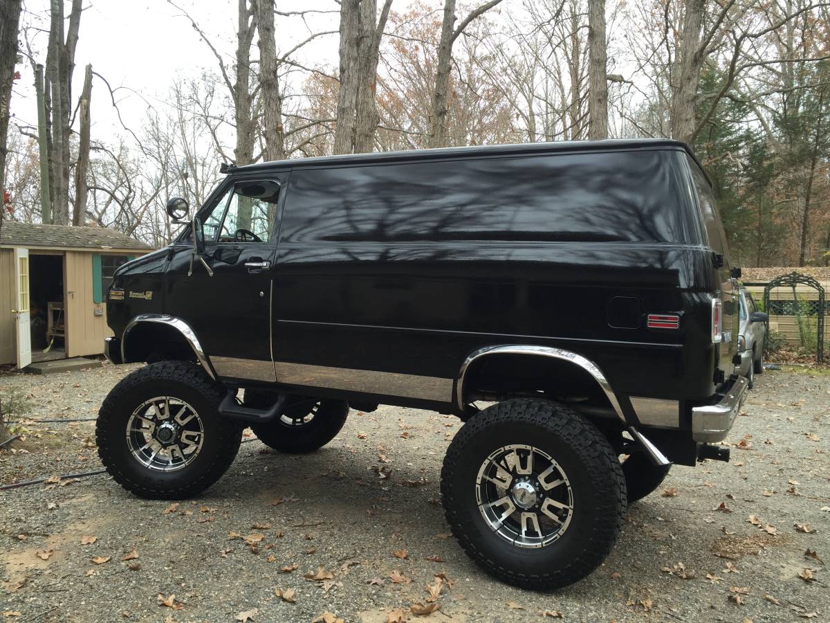 Lifted chevy hot sale vans