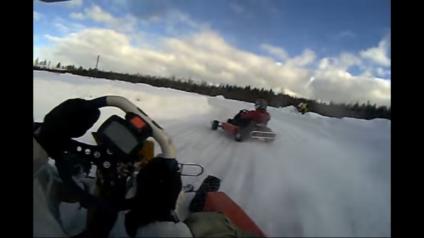 Obvious Facts About the World: Sky is Blue, Grass is Green, Finns Race Karts On Ice