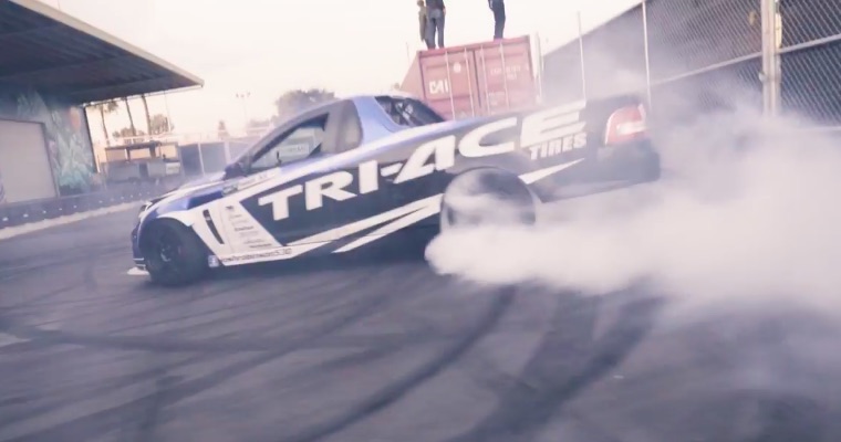 Morning Symphony: The Tri-Ace Drift Ute – A Little Bit Of Australia And A Whole Lot Of Tire Smoke…In California.