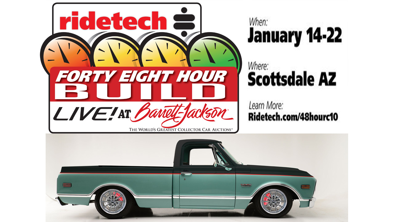 RideTech’s 48-Hour C10 Is Going Together LIVE At Barrett-Jackson Scottsdale!