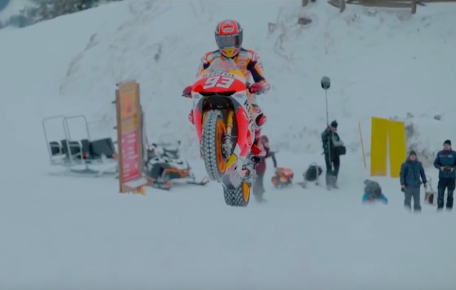 Screw You, Gravity: Watch MotoGP Champ Marc Marquez Blast Up The Austrian Alps On His Race Bike!