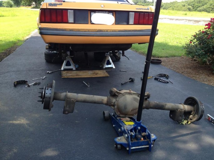 mustang axle out 2013