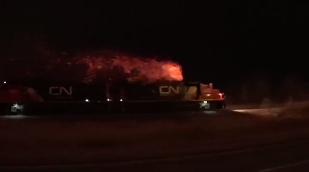 Roman Candle Video: Watch What Happens When A Locomotive Suffers A Turbo Failure