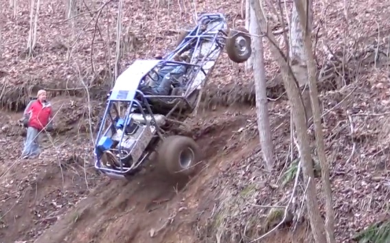 Best of BS 2017: These Two-Wheel-Drive “Rail Buggy” Builds Are Sweet! Watch Them Climb A Wooded Hill Like A Goat!