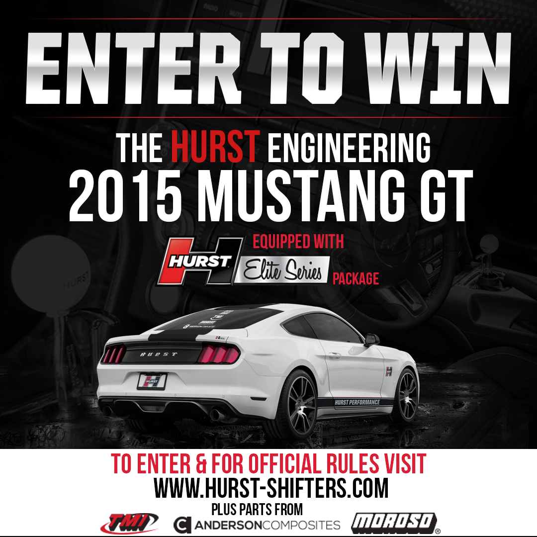 Win A 2015 Mustang From Hurst! This Fully Decked Out Hurst Elite Series Has All Their Stuff And Much Much More!