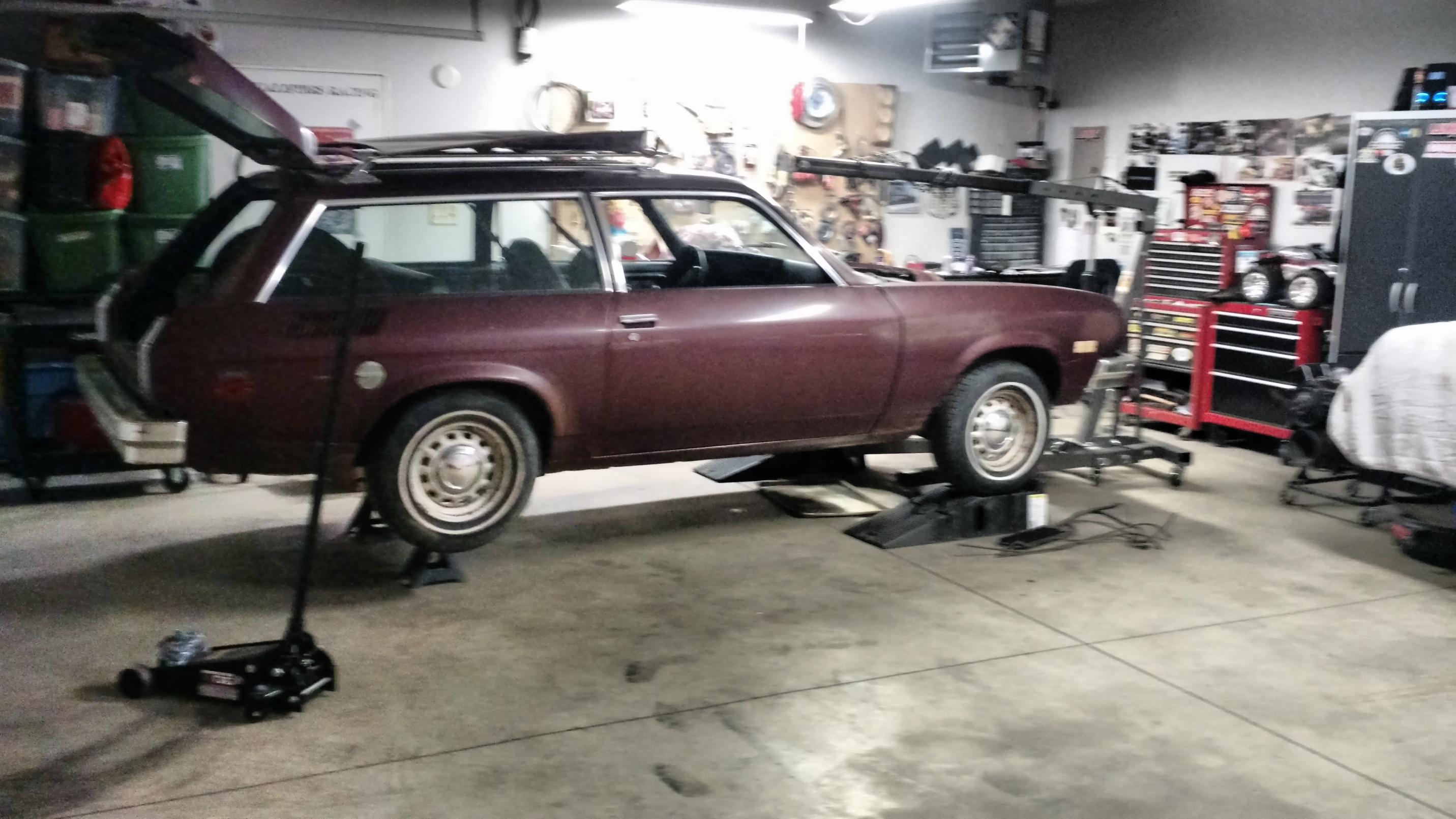 BangShift Project Files: The Ultimate Project Creep…Yank Engine From Camaro, Stuff V8 Vega Wagon!