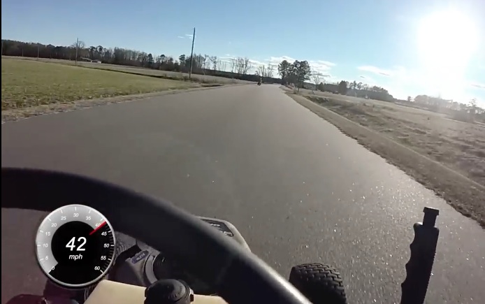 How To Kill An Afternoon: Racing A Hot-Rodded Lawnmower Against A Volkswagen Beetle!