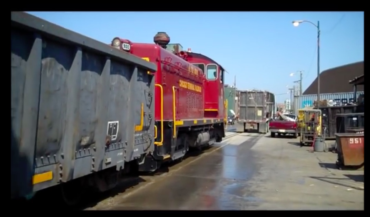 Watch This Wild Video Of A Train Cruising The Streets Of Chicago