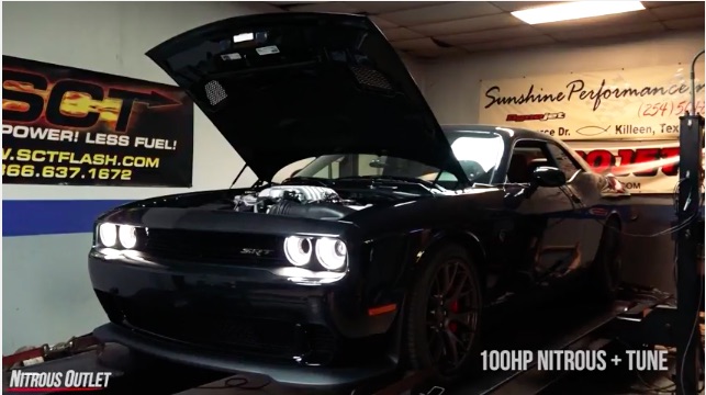 The Challenger Hellcat LOVES Nitrous – This Chassis Dyno Video Is The Proof In The Pudding