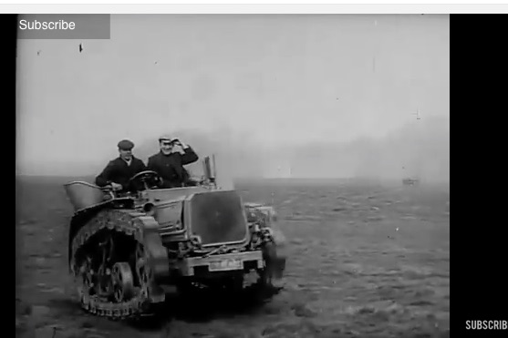 Watch Some Of The Earliest Hornsby Tracked Vehicles Known To Man In Their Earliest Tests Circa 1908