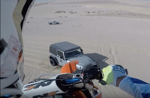 Best of BS 2017: Look Before You Leap: This Dune Rider Went From A Hundred-Foot Jump Onto The Hood Of A Jeep!
