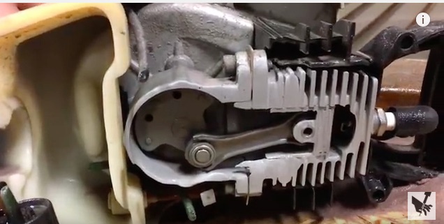 Sawing A Weed Wacker Engine In Half With A 60,000 PSI Water Jet Is Awesome