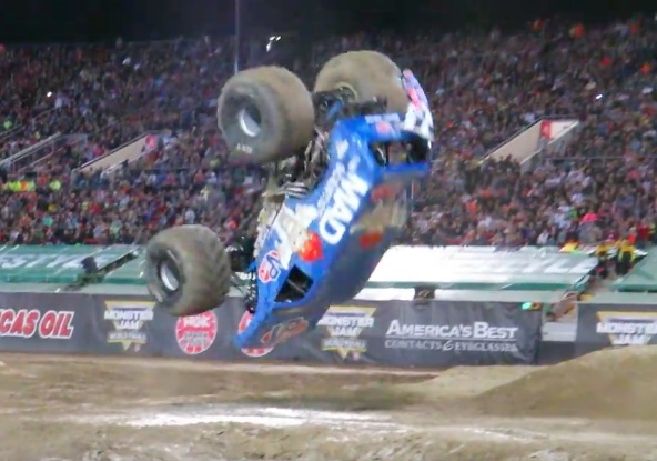 Physics Be Damned: Lee O’Donnell’s Front Flip In The “Mad Scientist” Monster Truck!