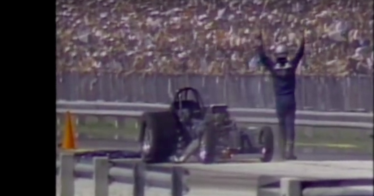 Watch The Wild Ride Of Raymond Beadle From The 1982 NHRA Gatornationals – Crowd Goes NUTS!