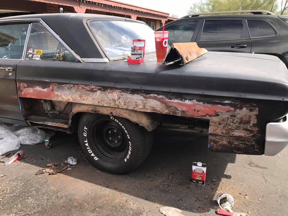 BangShift Project Files: Carving Up A Bondo Buggy In The Driveway