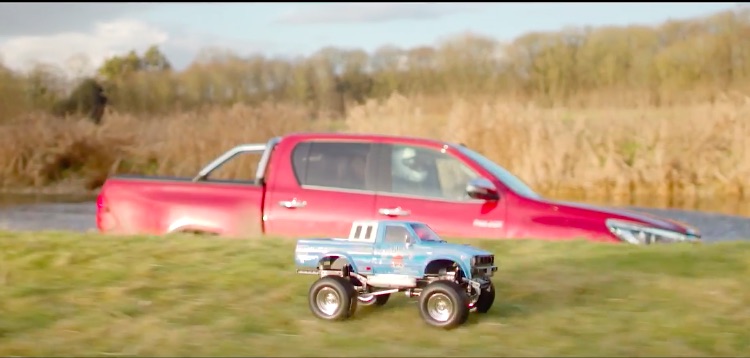 Bet Ye Can’t Do This! Toyota’s “Wade” Commercial Sees The Real Hilux Square Off Against A Remote-Controlled Hilux!