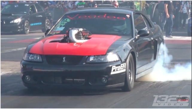 Big Turbo On A Mod Motor Means That This Cobra Mustang Will Maul On The Strip!