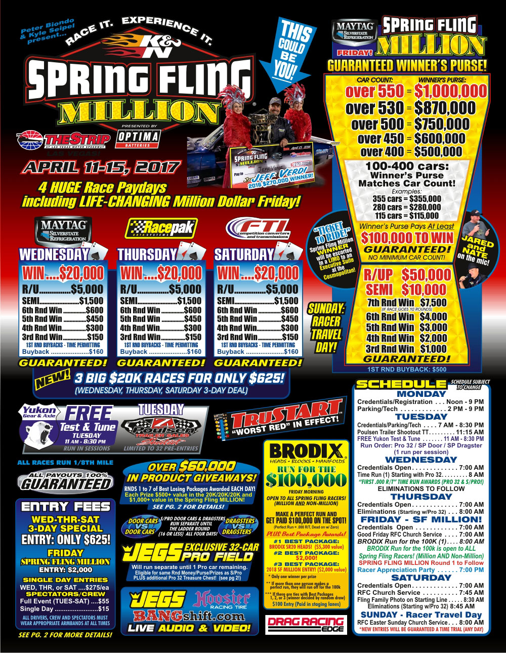 BangShift.com FREE LIVE STREAMING VIDEO: The Spring Fling Million In ...