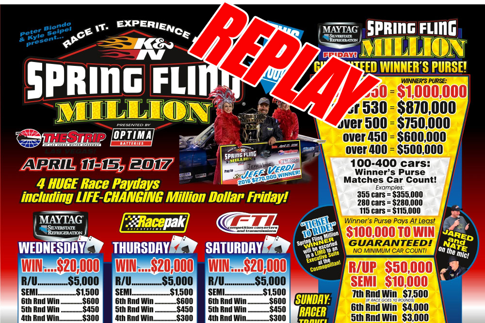 FREE VIDEO REPLAY: The Spring Fling Million In Las Vegas!