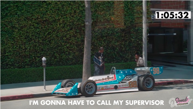 Messing With The Meter Maid 101: Park A 1977 Evel Knievel Indycar At An Expired Meter!