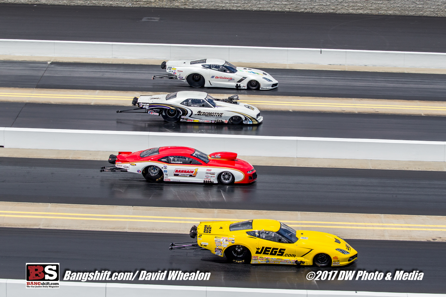 NHRA 4-Wide Nationals Pro Mod Action Photos: History Made, Castellana Wins