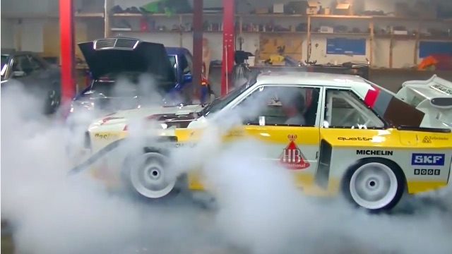 Morning Symphony: An Audi Quattro S1 Fog-Banking The Shop!