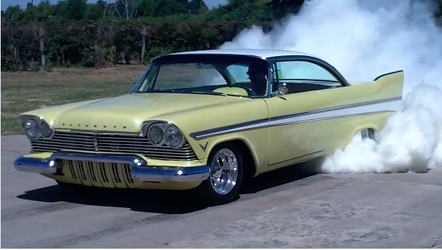 Classic YouTube: Burning The Hides Off Of A Clean ’57 Plymouth!