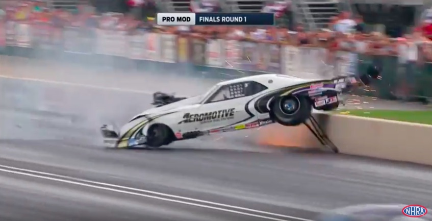 Watch Steve Matusek Take A Wild Ride In His NHRA Pro Mod – We Find The Bright Side, It’s Not As Bad As It Looks