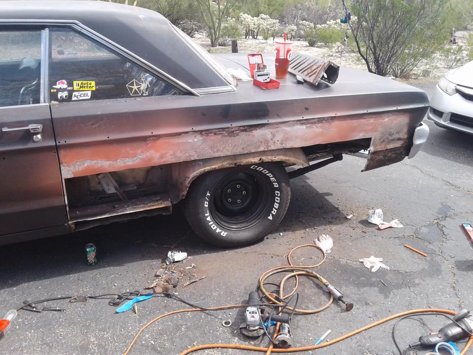 BangShift Project Files: The Project Tetanus 1966 Plymouth Fury Gets New (Non-Rusted) Sheetmetal!