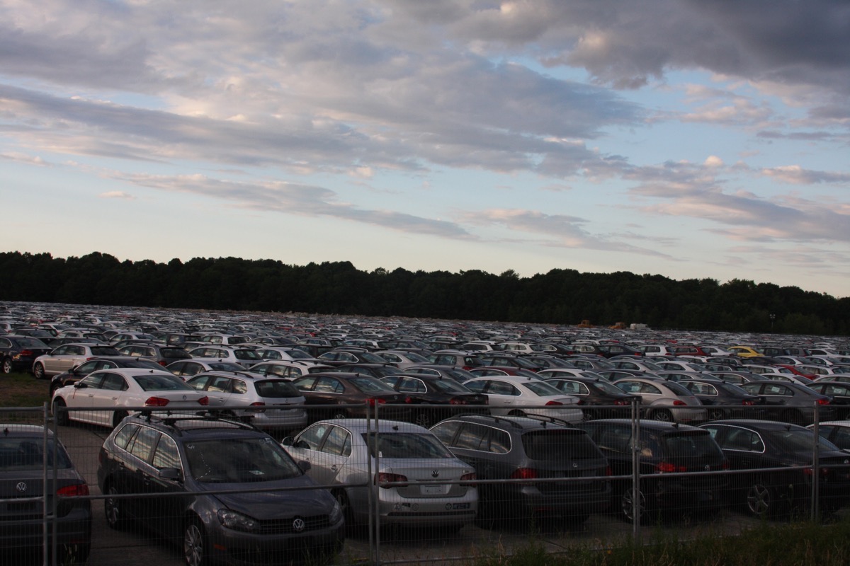 We Found A Volkswagen TDI Recall Regional Holding Facility At An Old Naval Air Base In Southeastern Massachusetts