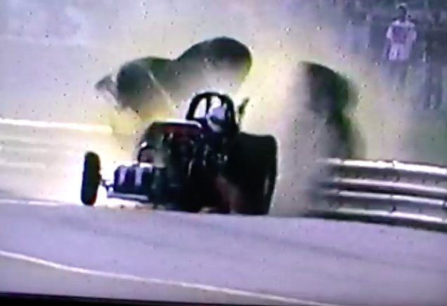 Watch The Insane Norm Wilding Funny Car Crash From The 1995 NHRA Gatornationals