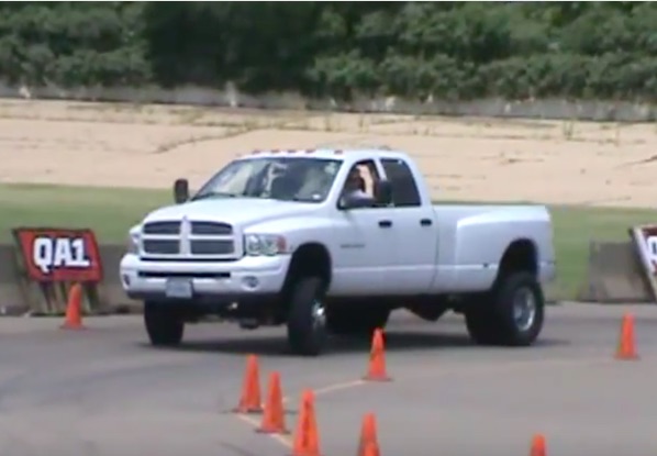 Classic YouTube: Autocrossing A Cummins Ram, Because Physics Doesn’t Matter!