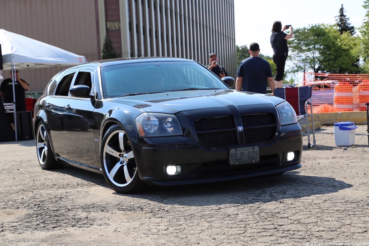 Modern Street Hemi Shootout Show Lot At Woodward: Demons, Hellcats, And Racers Showing Off