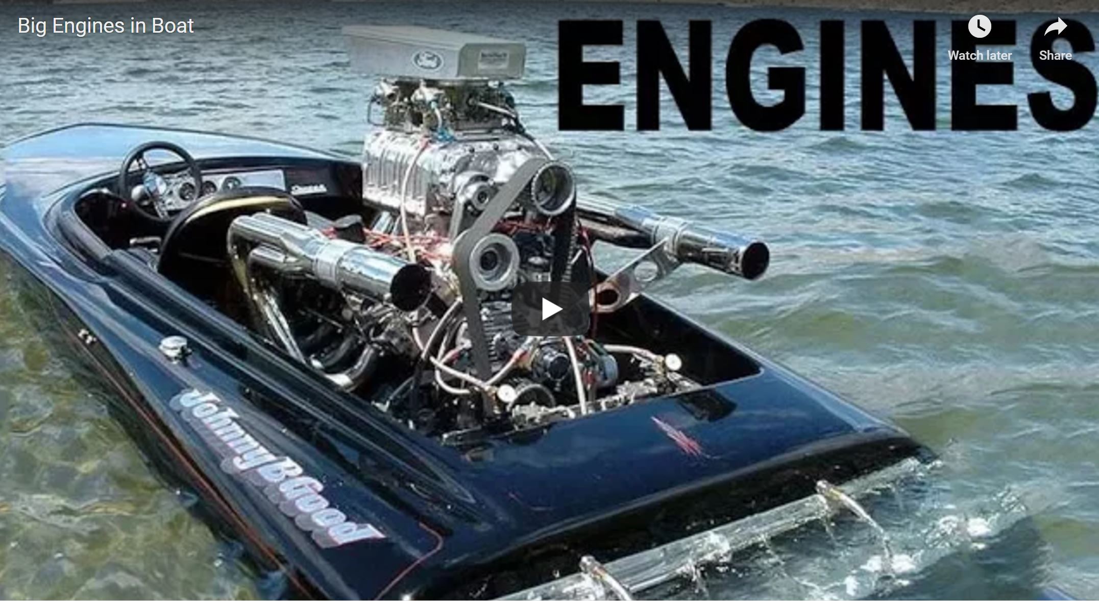 Video: Big Engines, Dual Engines, Blown Engines, Diesel Engines, All Kinds Of Big Engines In Boats Hauling Ass!