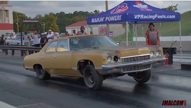 Big Barge Movin’: This Old Chevy Can Romp Hard! Wait Until You See The In-Car Footage!