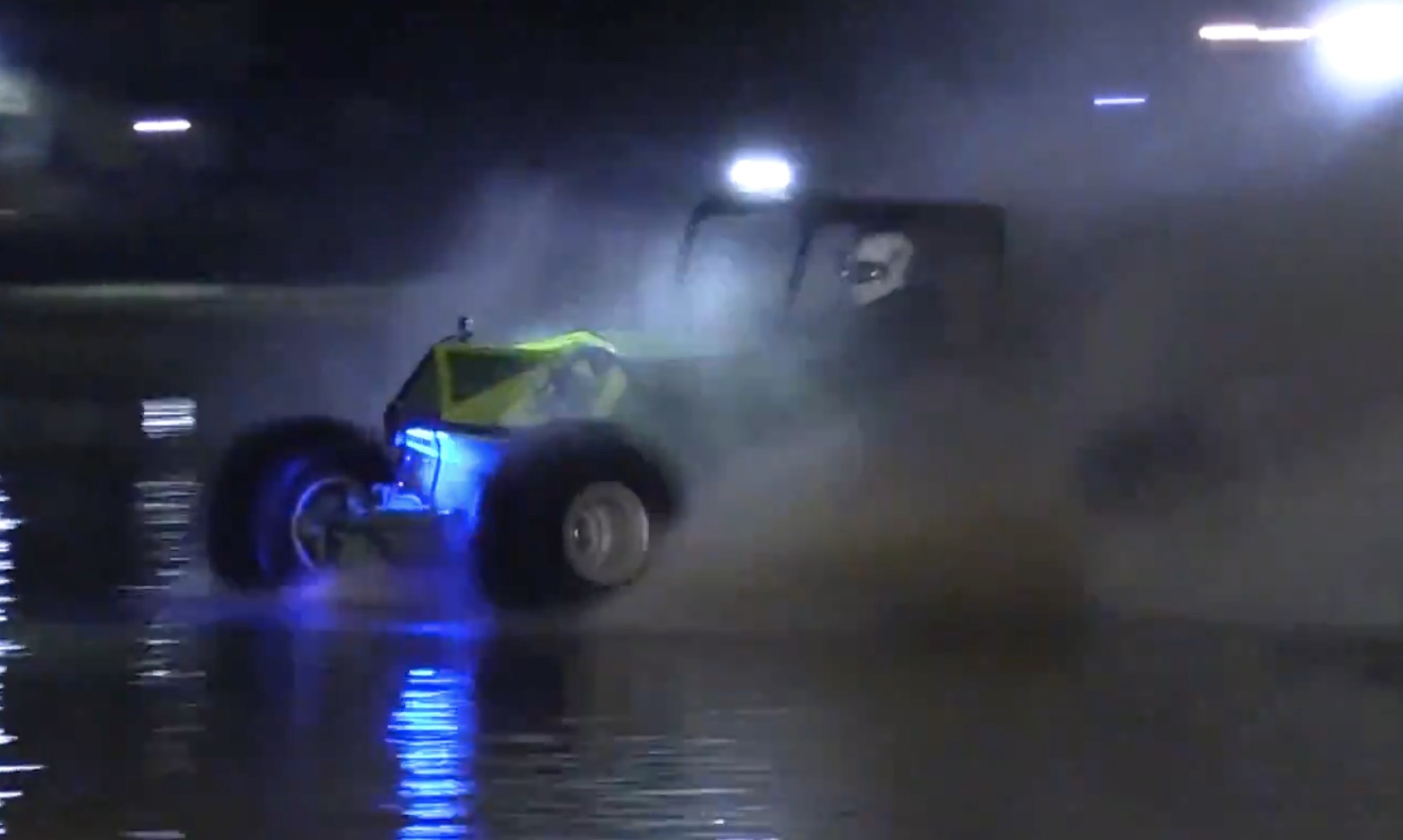 Skipping On The Water At Night: Formula Offroad Showing Off In Tennessee!