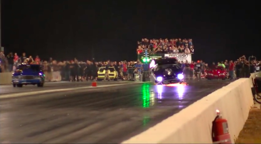 Watch Andrew Johnson’s Short Flight And Hard Landing At No Mercy 8 – Car Came Back And Raced!