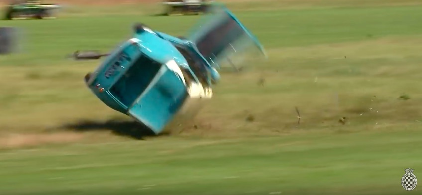 Watch This Austin A35 Go For A Wild Rolling Wreck At Goodwood – Tall, Round Car Does Tall, Round Car Things