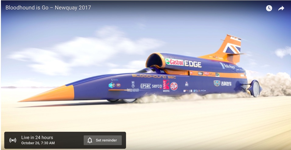 The Bloodhound SSC Is Making Its 200mph Test Today – WATCH IT LIVE HERE