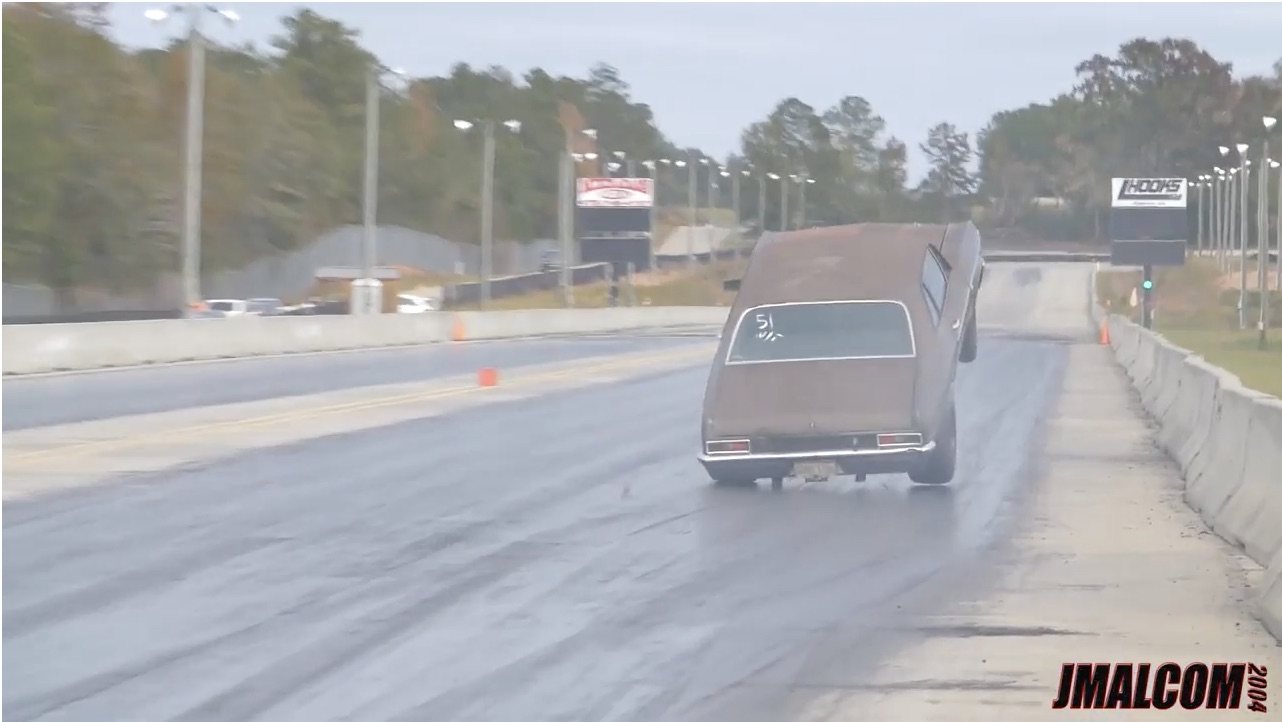 Blame The Cool Air: Watch This Twin-Turbocharged Chevy Nova Point At The Georgia Sky!