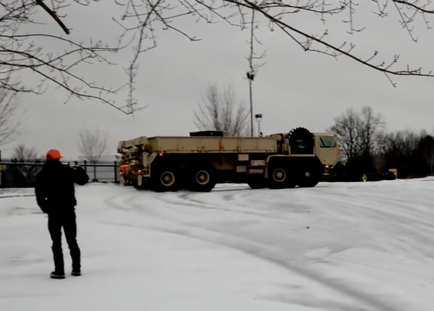 Your Winter Moment Of Zen: Whipping A HEMTT Around In The Snow